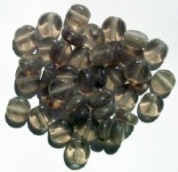 40 10mm Transparent Black Diamond Disk Beads